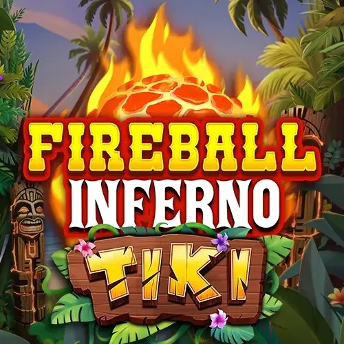 Fireball Inferno Tiki slot visual from NetEnt available on vauhdikascasino-fi.com