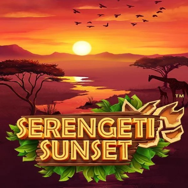 Serengeti Sunset online game logo by Skywind Group on vauhdikascasino-fi.com